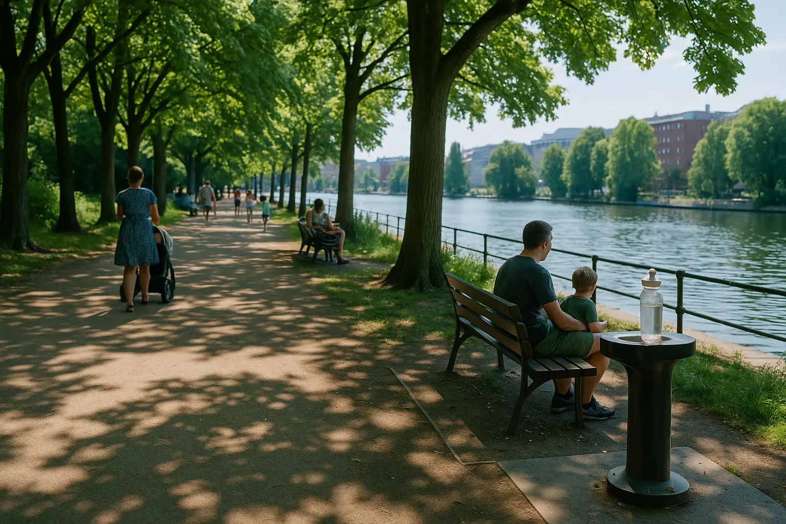 Heiß – viel Schatten & Wasser